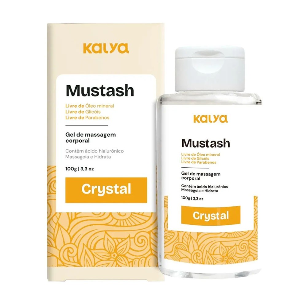Mustash Crystal – Lubrificante à base de Água com Ácido Hialurônico 100ml