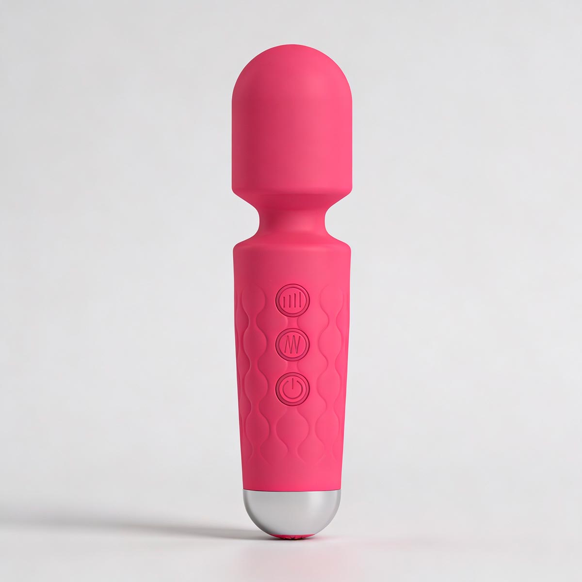 Mini Massageador Varinha Mágica 10 Modos de Vibração 15cm Pink