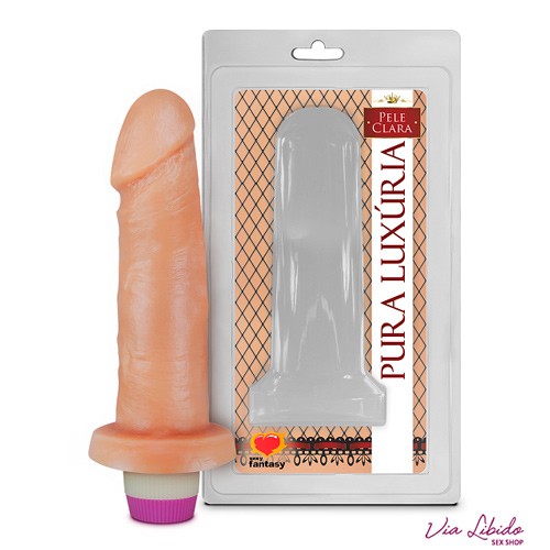 Pênis Realístico com Vibro 17,5x4,4cm
