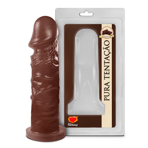 Pênis Realístico Chocolate 15x4,4cm