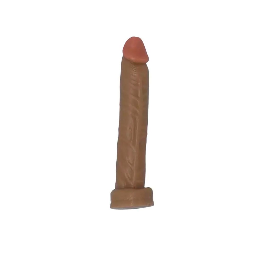 Pênis Silicone Ricardinho 16x2,5cm - Marrom