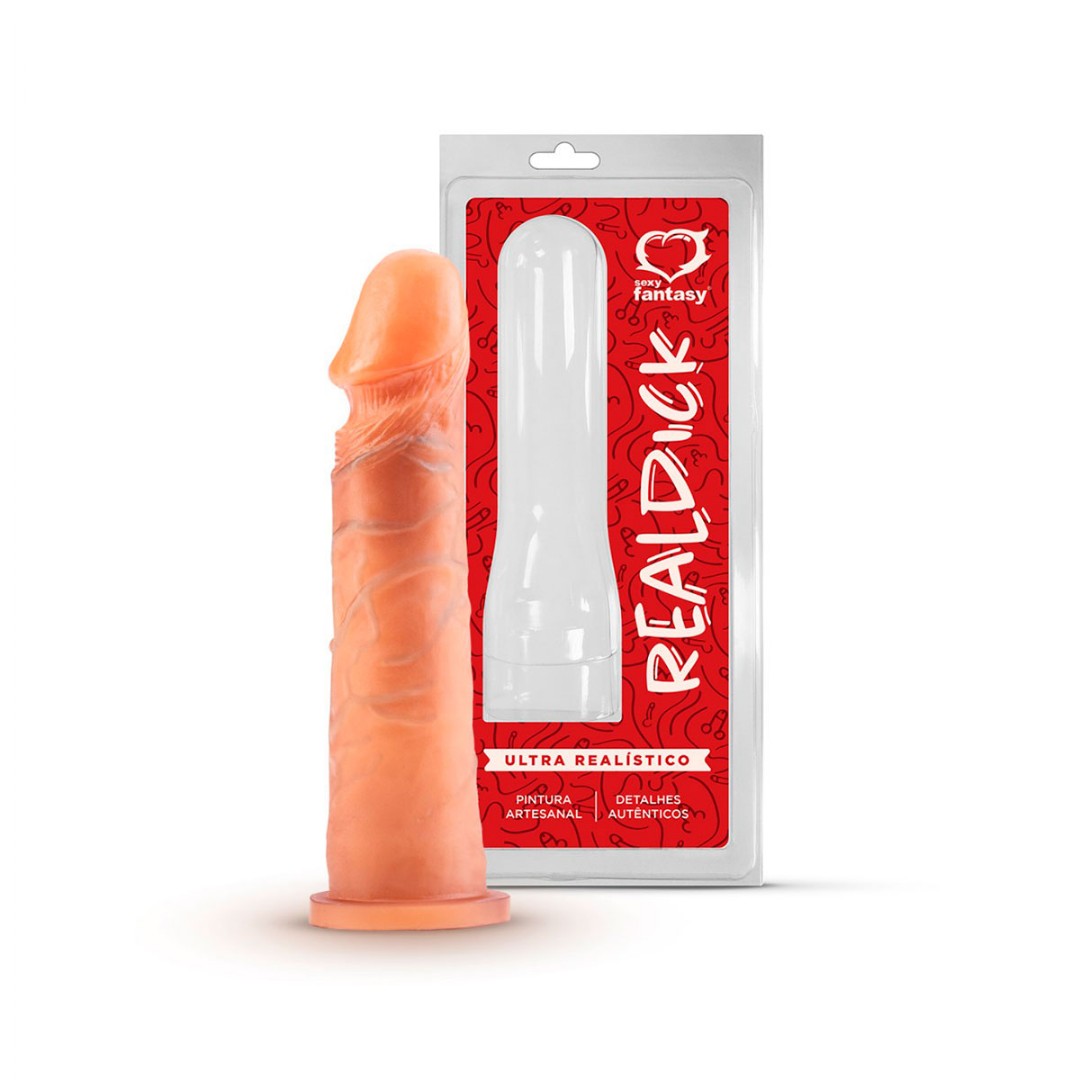 Pênis Real Dick Ultra Realístico Maciço 18x4,4cm